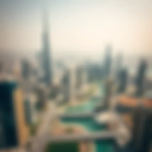 Aerial view of Dubai's skyline highlighting real estate developments