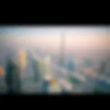 Aerial view of Dubai showcasing its modern skyline
