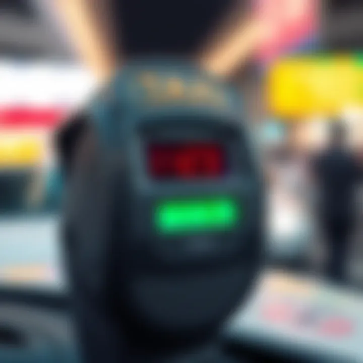 Dubai taxi fare meter in action