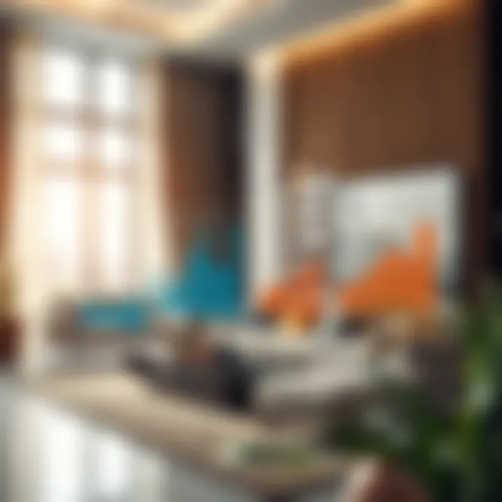 Graphs illustrating current market trends in UAE real estate