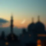 Crescent Moon and Ramadan Significance Crescent moon symbolizing the beginning of Ramadan in Dubai