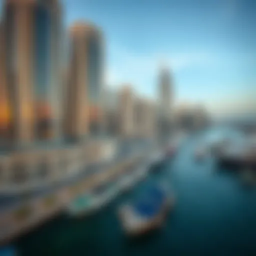 Stunning aerial view of Address Dubai Creek showcasing its architectural design