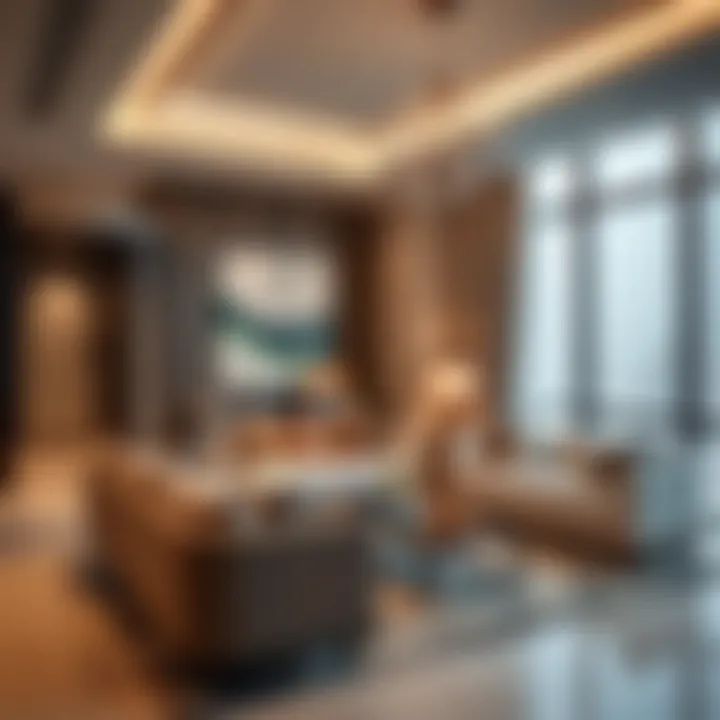 Luxurious interior design of a typical residence in Address Dubai Creek