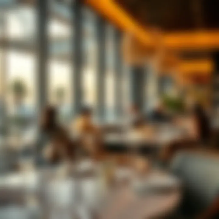 Dining out at a stylish restaurant in the UAE