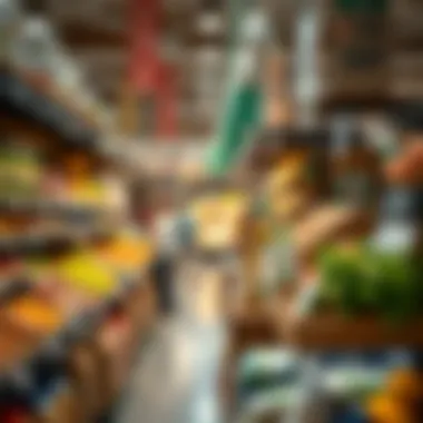 Grocery shopping experience in a UAE market