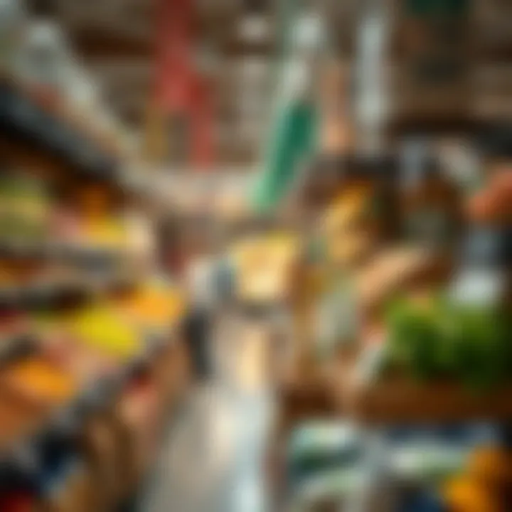 Grocery shopping experience in a UAE market