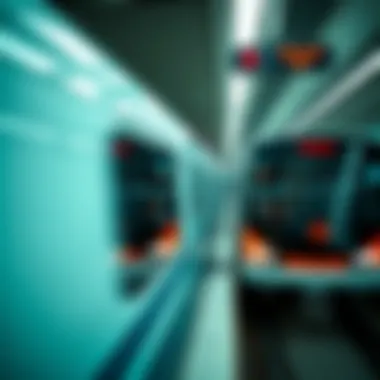 Modern public transportation system in Dubai