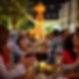 Vibrant community gathering of British expats in Dubai