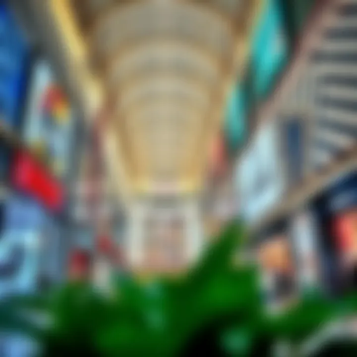 Interior view of Reem Mall showcasing diverse retail spaces