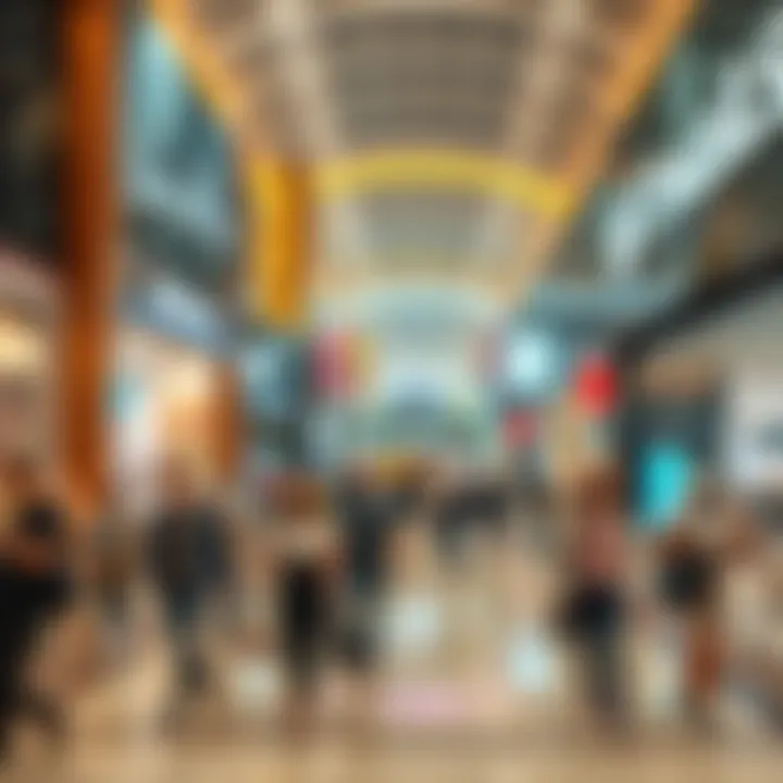 Crowd during peak shopping hours at Reem Mall