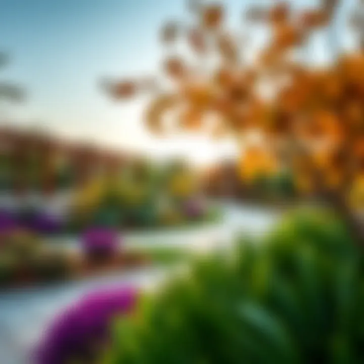 Vibrant landscaping and green spaces in the community of Westzone Dubailand