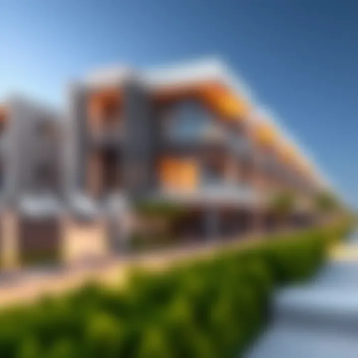 Modern residential units highlighting the design of Westzone Dubailand